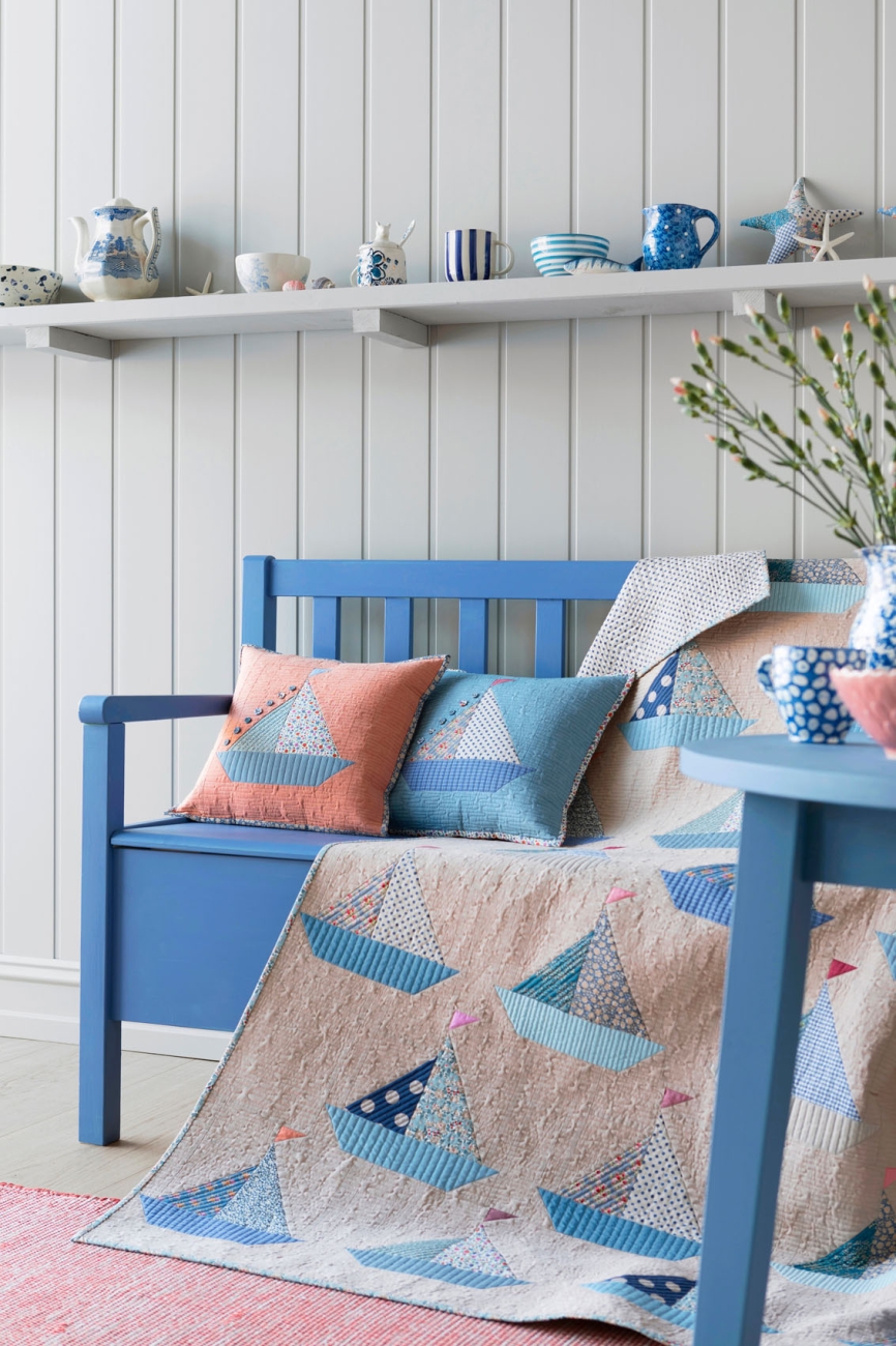 Tilda Patchwork Stoff Baumwolle - Creating Memories - Gracie Blue